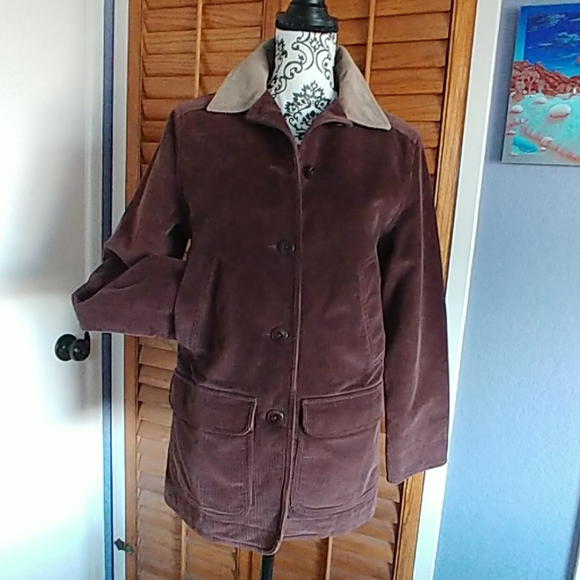 L.L. Bean Jackets & Blazers - 💫LL Bean Flannel Lined Courderoy Barn Jacket